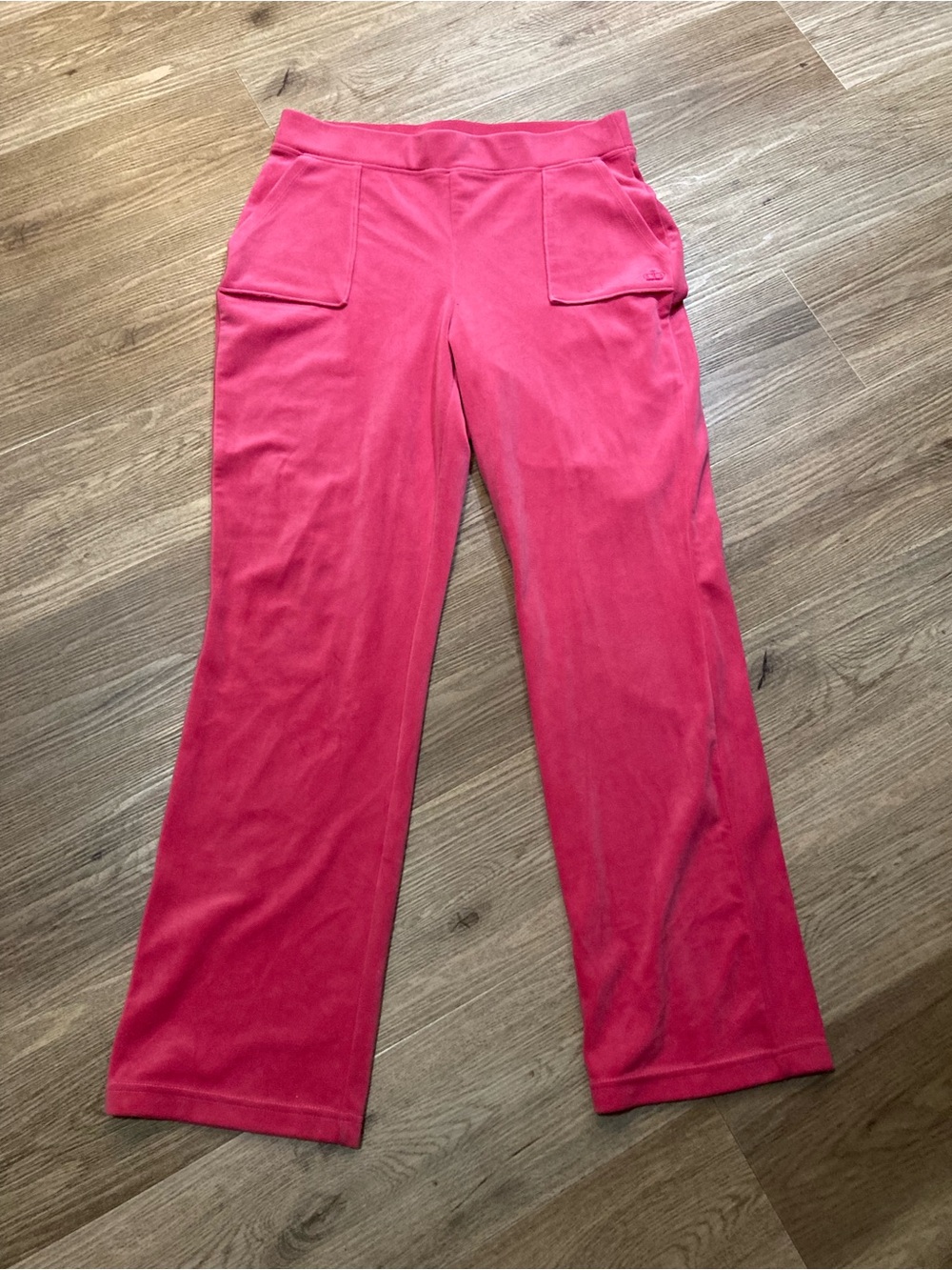 Authentic Juicy Couture Hot Pink Wide-Leg Pull-On Pants